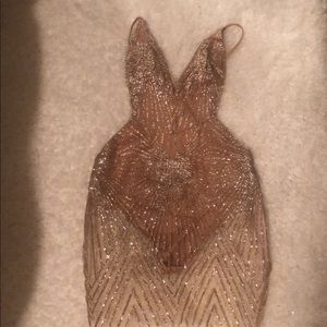 Shein Gold Glitter Dress